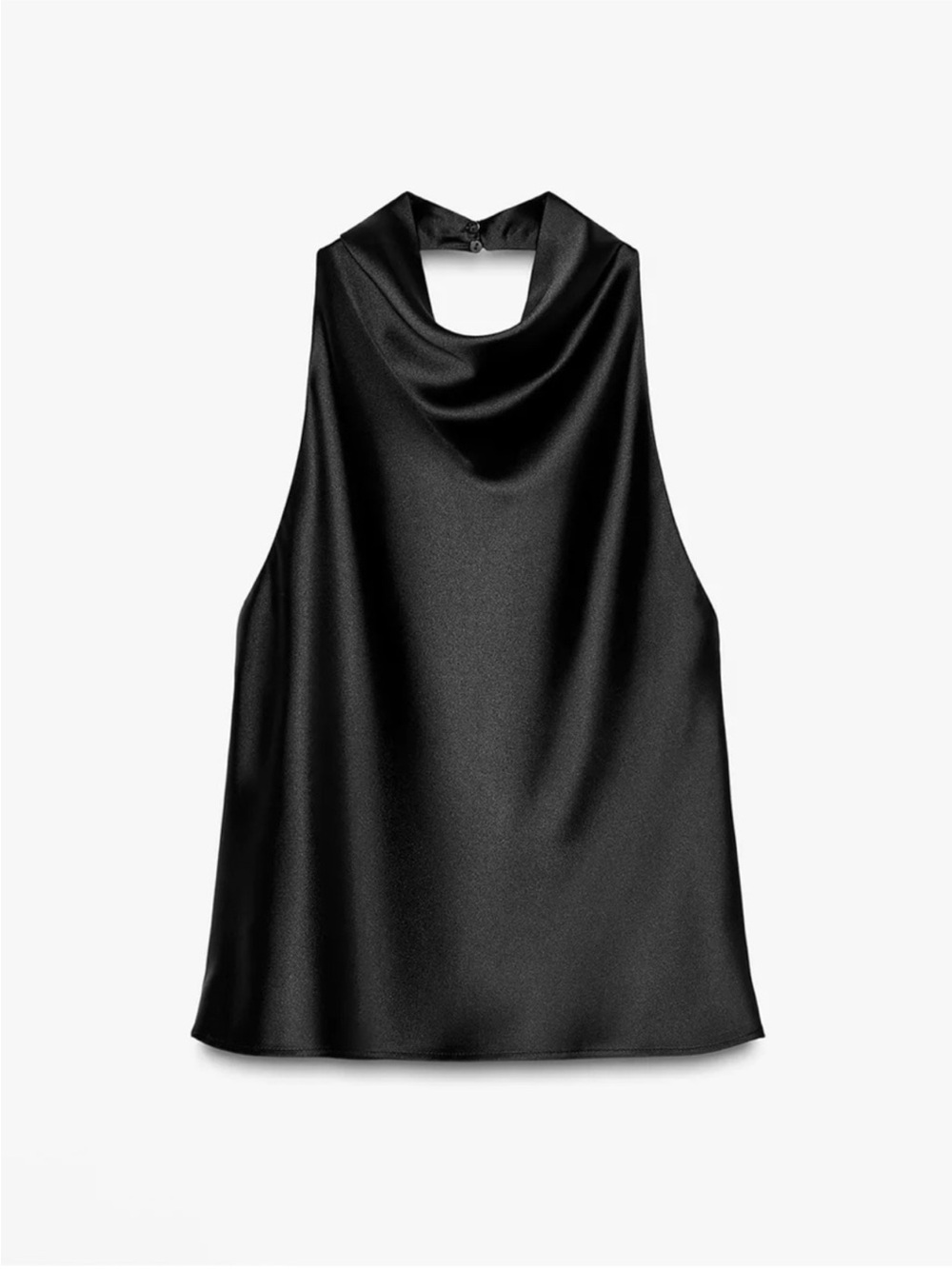 ZARA SATIN LIKE HALTER TOP